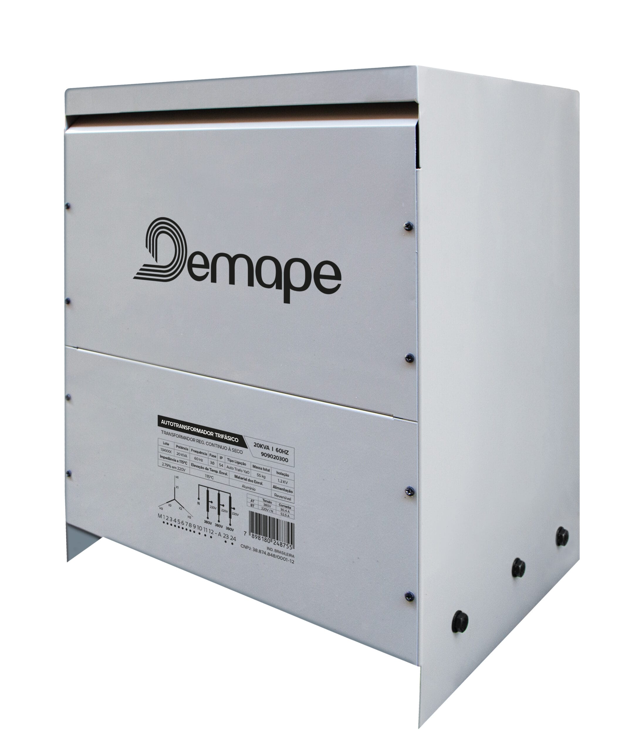 Auto transformador trifásico 220 380 440V Demape