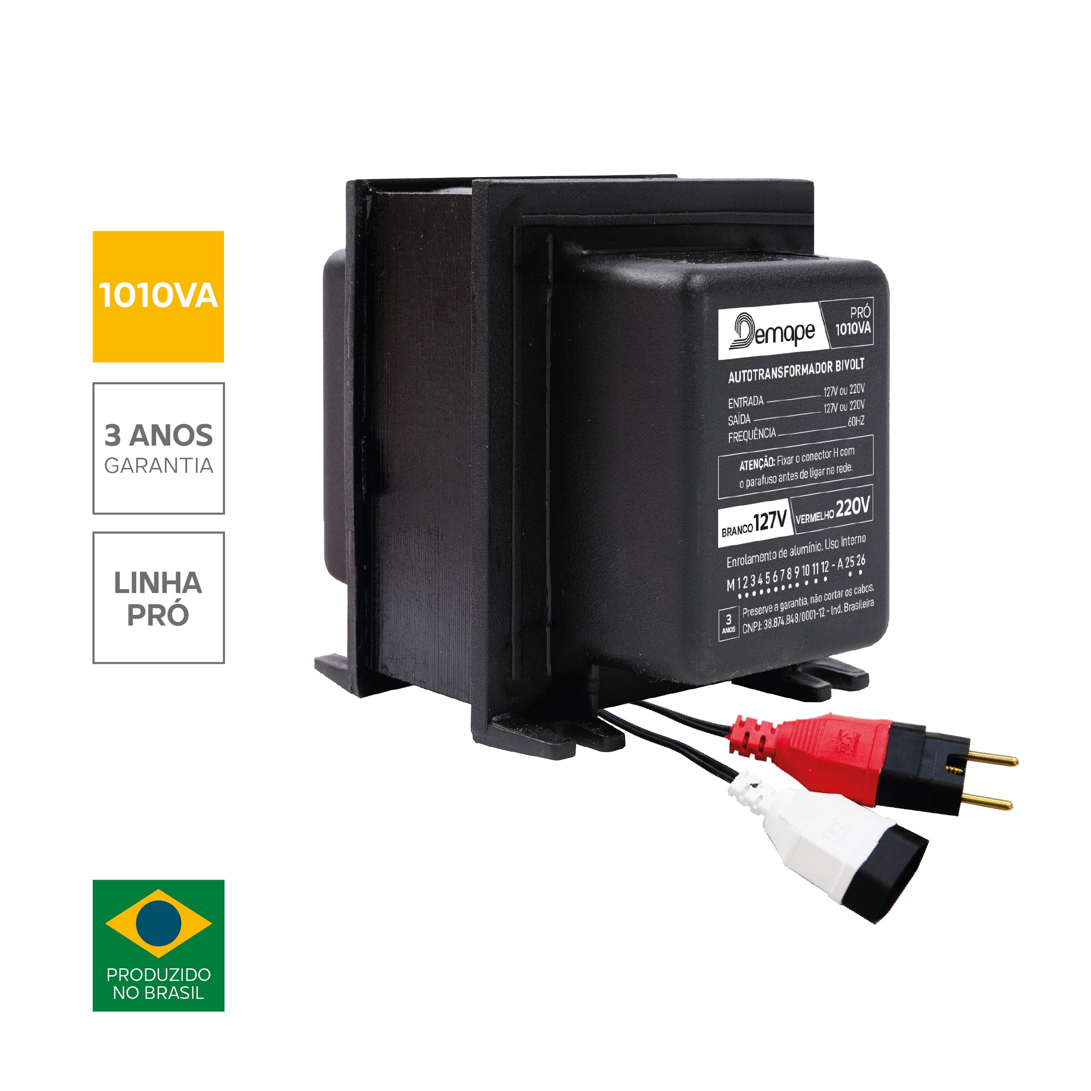 Auto transformador 1010 VA 110-220 V Demape PRO