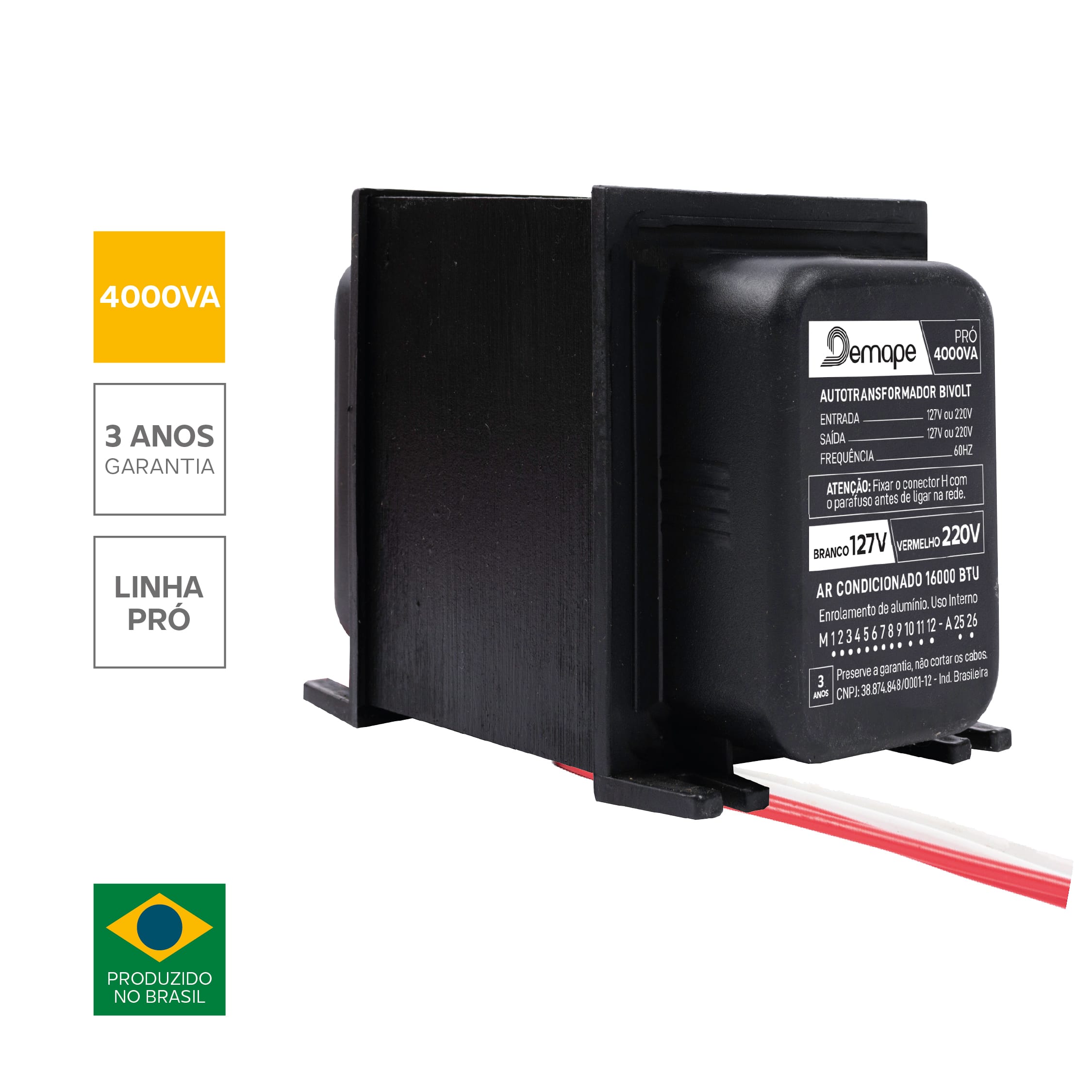 Auto transformador 4000 VA 110-220 V Demape PRO