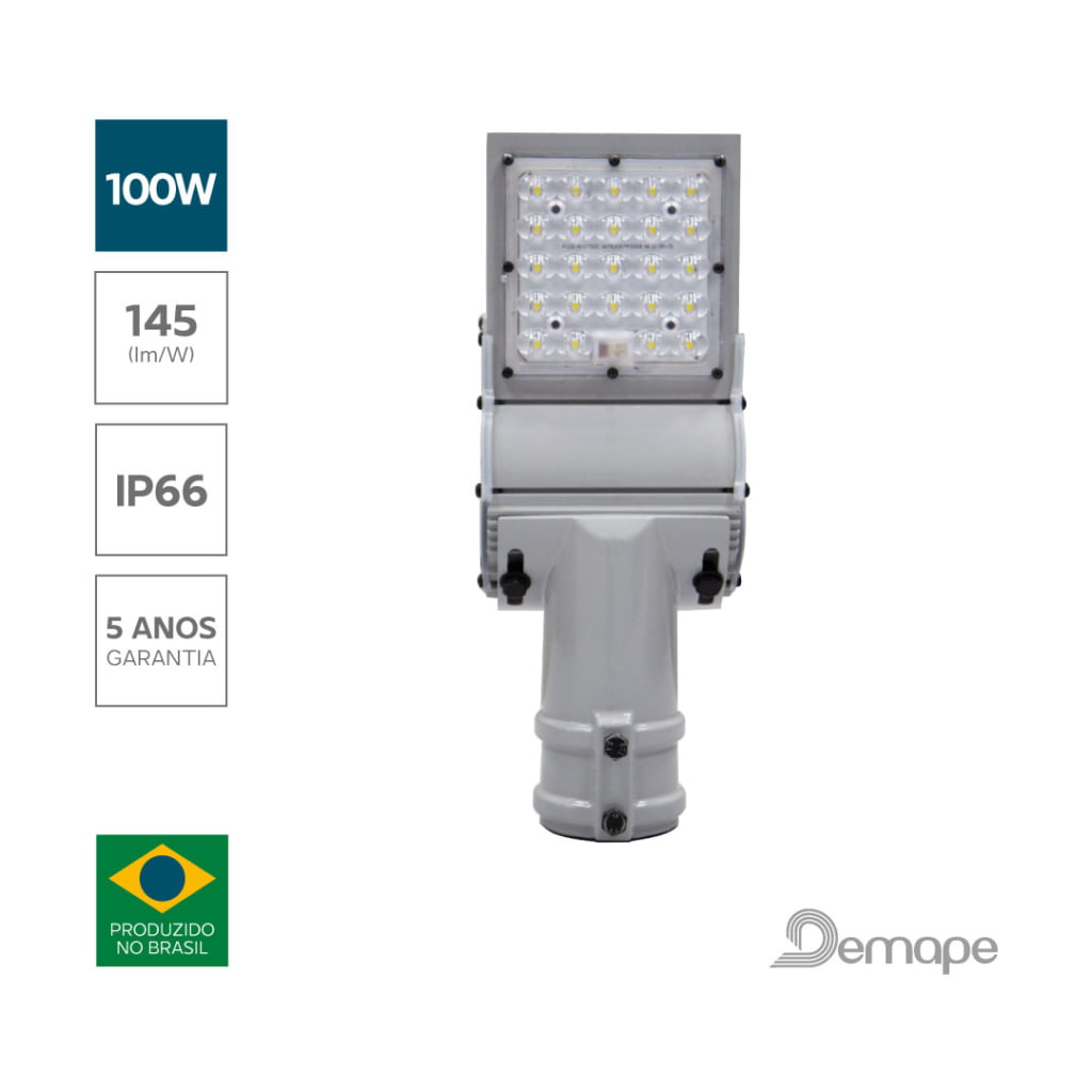 Luminária Pública LED 100W Demape Courbe 3