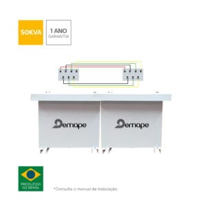 Autotransformador-Trifásico-50kva-IP54 Transformador 50 kVA Trifásico Demape