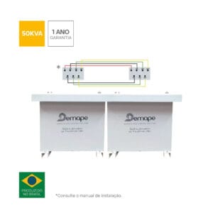 Autotransformador-Trifásico-50kva-IP54 Transformador 50 kVA Trifásico Demape
