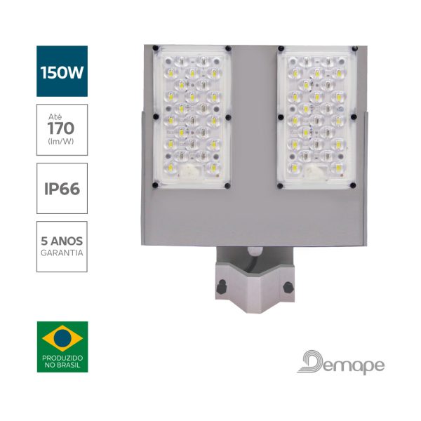 Luminária Pública LED 150W Demape Courbe 9