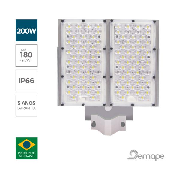 Luminária Pública LED 200W-Demape Courbe 9