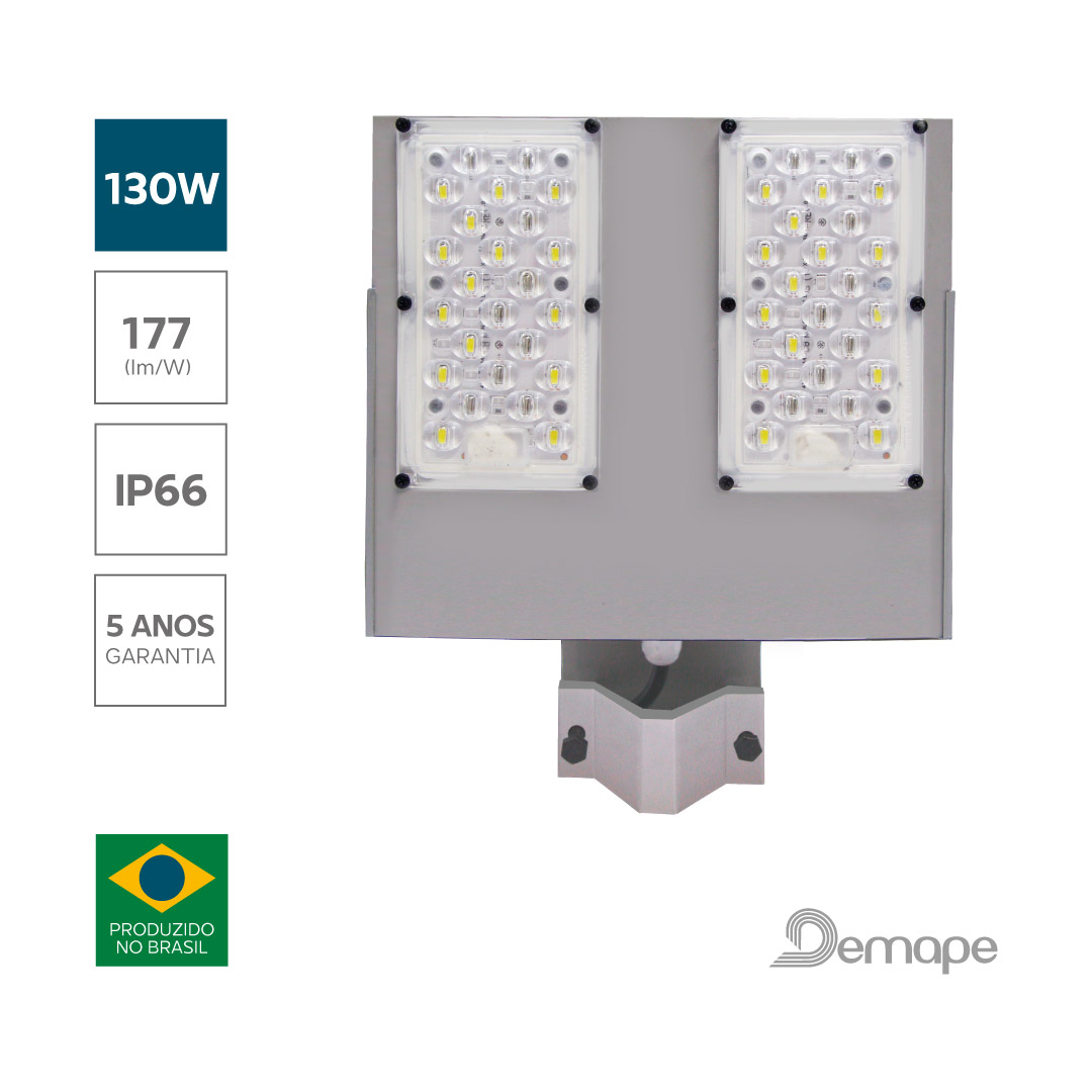 Luminária Pública LED 130W Demape Courbe 9