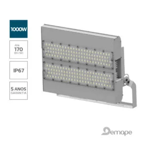 Projetor Refletor LED 1000W Demape