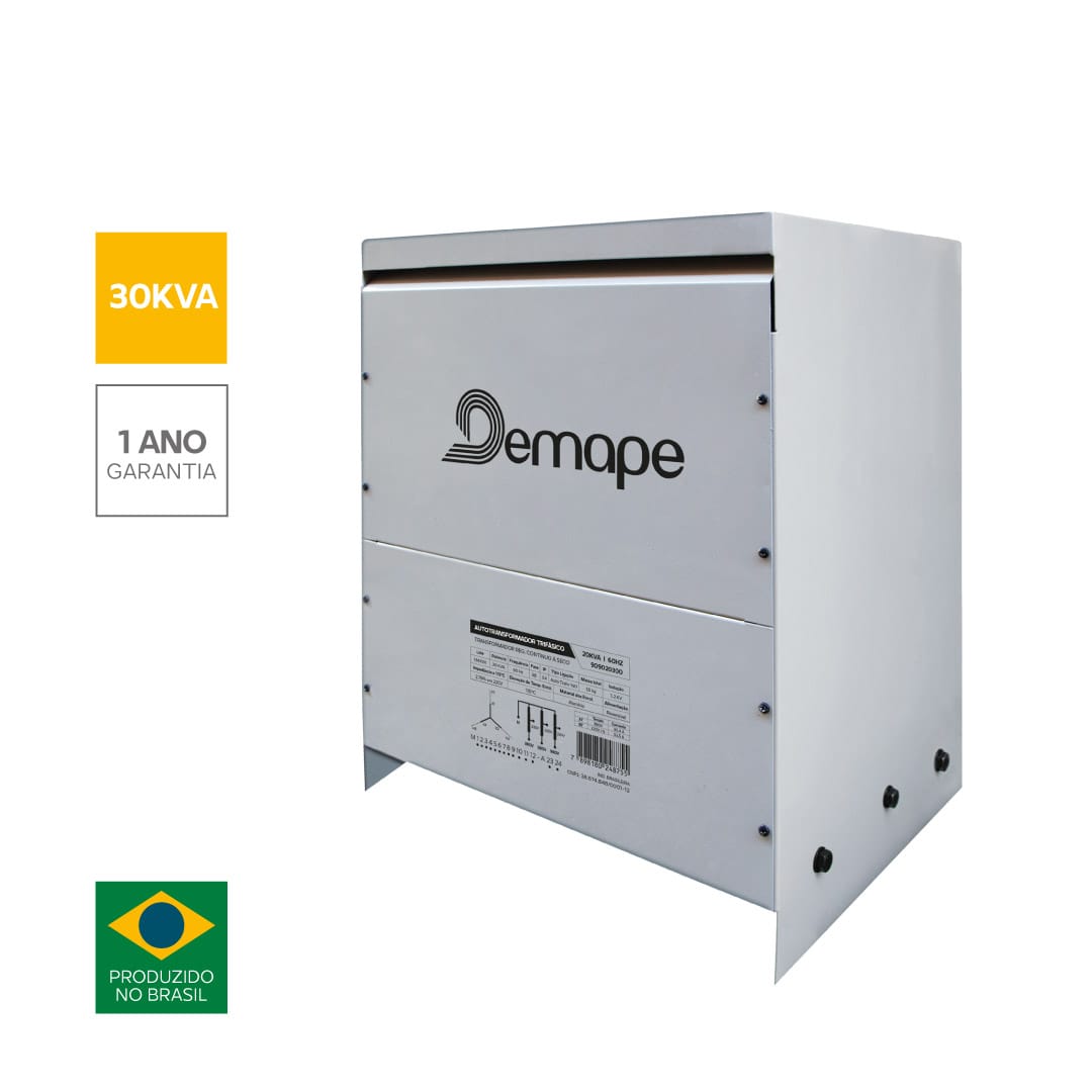 Auto transformador a seco trifásico 30 kVA 220-380 V IP23 Demape