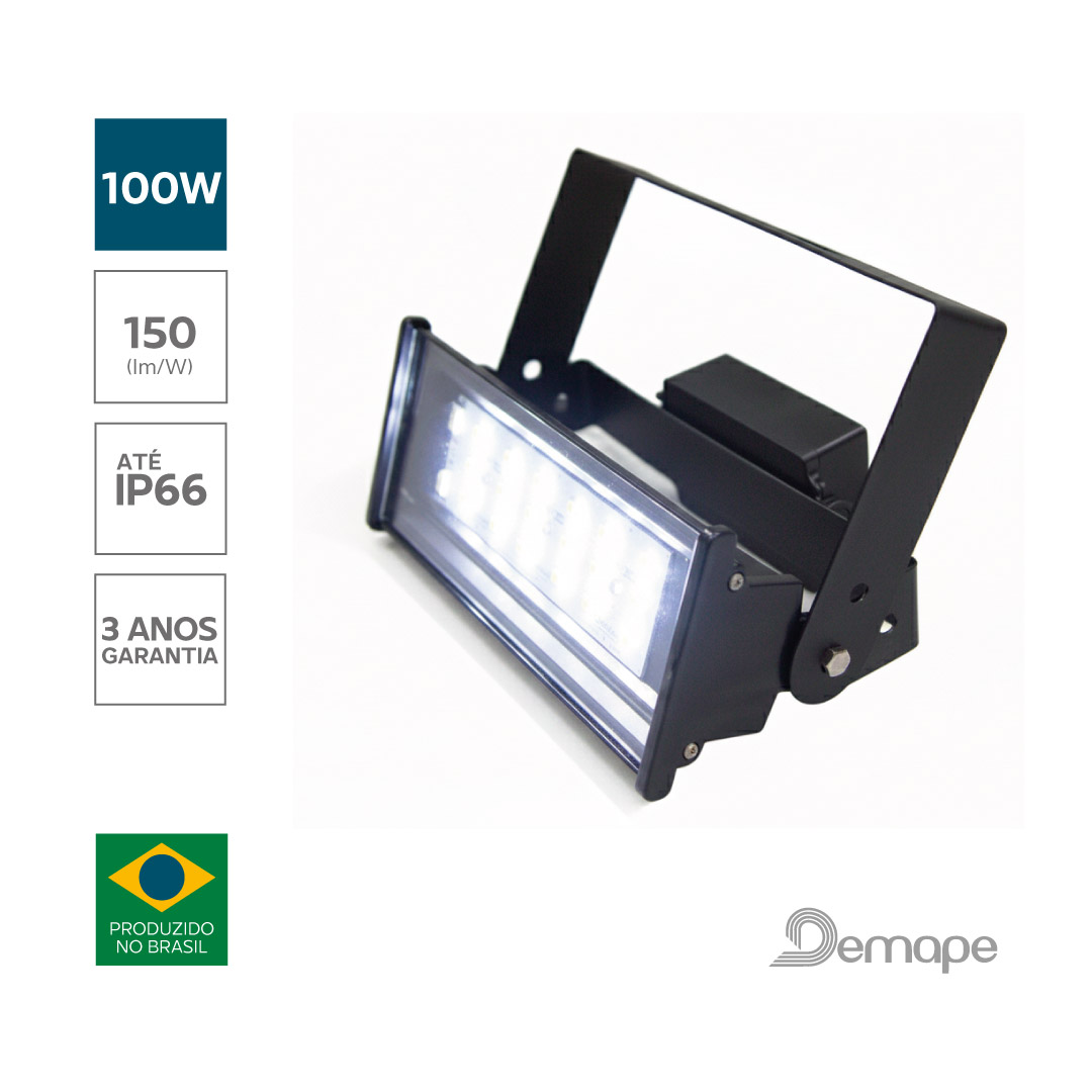 Luminária High Bay LED 100W Demape