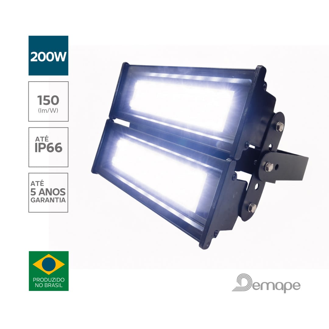 Luminária High Bay LED 200W Demape