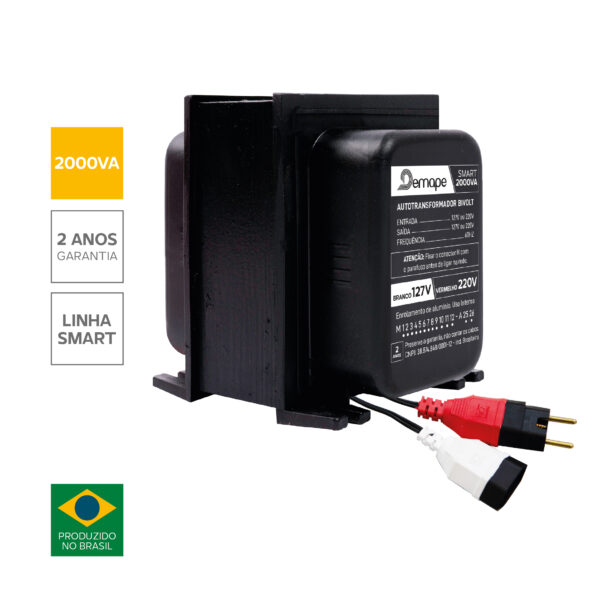 Auto transformador 2000 VA 110-220 V Demape SMART