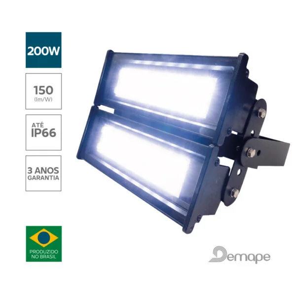 HighBay-LED-200W Luminária Industrial High Bay 200 W Demape