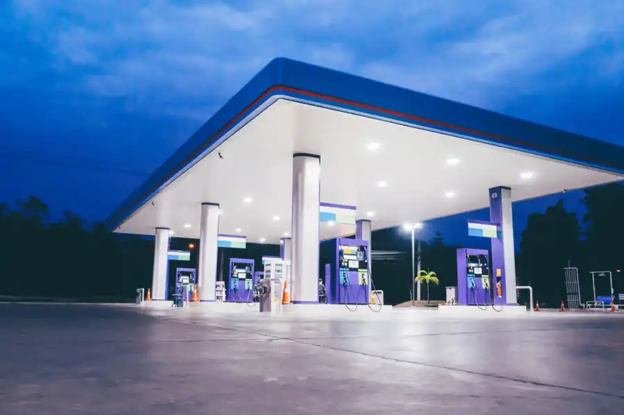 Iluminação LED para posto de combustível - lâmpada LED de posto
