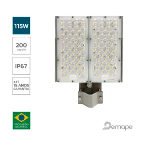 Luminária Pública LED Wave 115W Demape INMETRO PROCEL