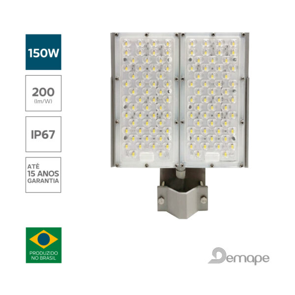 Luminária Pública LED Wave 150W Demape INMETRO PROCEL