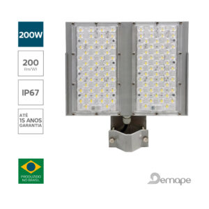 Luminária Pública LED Wave 200W Demape INMETRO PROCEL