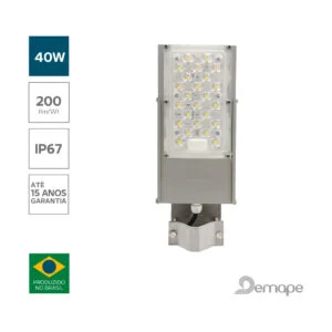 Luminária Pública LED Wave 40W Demape INMETRO PROCEL