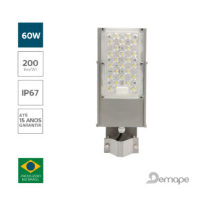 Luminária Pública LED Wave 60W Demape INMETRO PROCEL